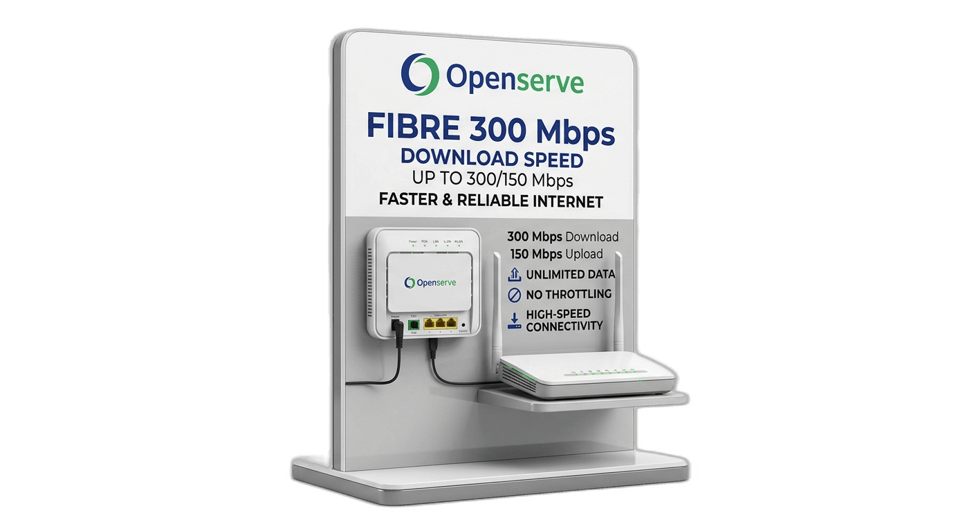 Openserve Fibre 300 Mbps Download (300/150)
