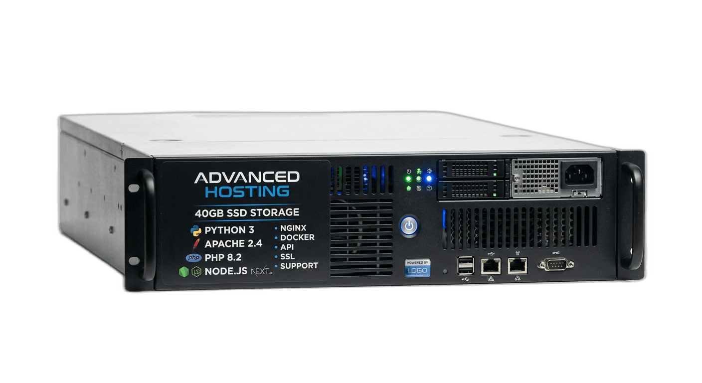 Advanced Hosting - 250GB Space - Python, Apache, PHP, NodeJS, NextJS, etc.