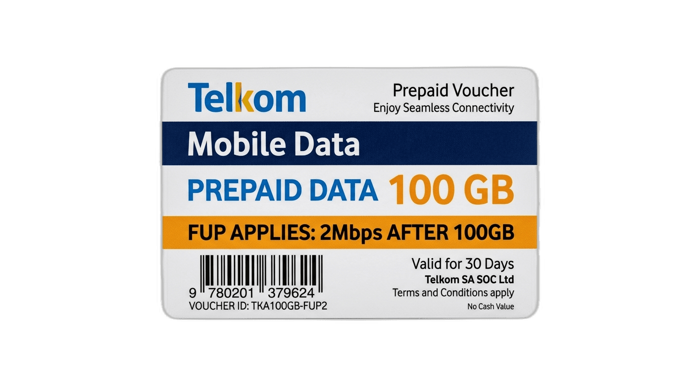 Telkom Mobile Data - FUP: 2Mbps after 100GB
