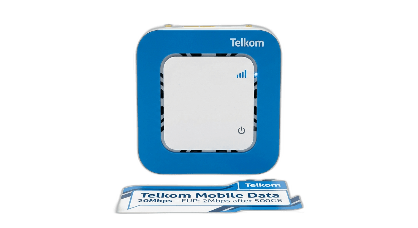 Telkom Mobile Data 20Mbps - FUP: 2Mbps after 500GB